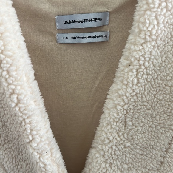 Urban Outfitters Teddy Sherpa Cardigan Coat L - Picture 3 of 4